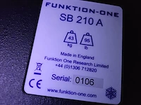 3 muziekboxen funktion-one 2 x f-81 + 1 x sb210a - afbeelding 8 van  8