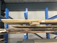 3 onbewerkte houten panelen en 6 balken - afbeelding 2 van  4