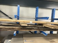 3 onbewerkte houten panelen en 6 balken - afbeelding 4 van  4