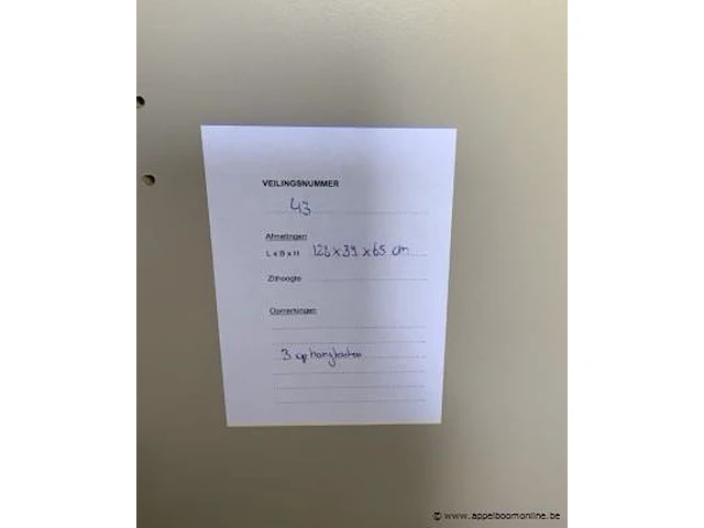 3 ophangkasten afm plm 128 x 39 x 65 cm - afbeelding 2 van  2