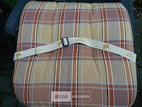 3 opklapbare tuinstoelen met kussens - afbeelding 3 van  4