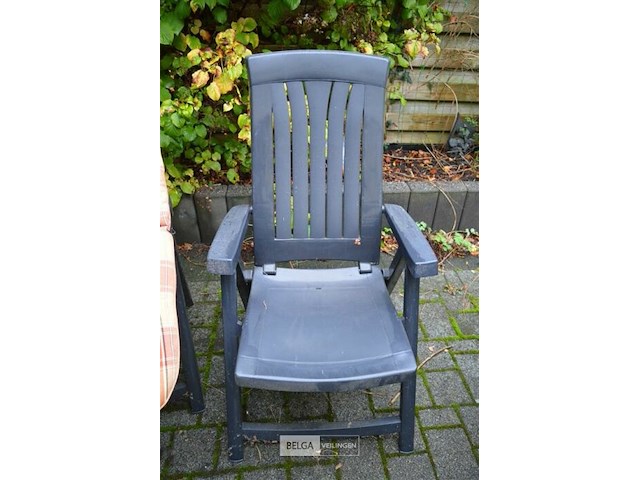 3 opklapbare tuinstoelen met kussens - afbeelding 4 van  4