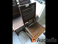 3 opvouwbare houten stoelen - afbeelding 1 van  6