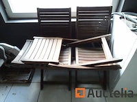 3 opvouwbare houten stoelen - afbeelding 4 van  6