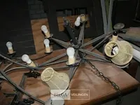 3 oude metalen kroonluchters - afbeelding 4 van  8