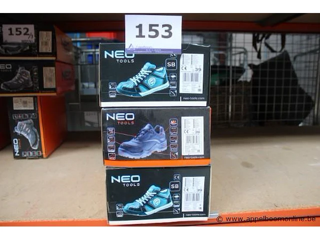 3 paar werkschoenen neo tools, maat 39 - afbeelding 1 van  4