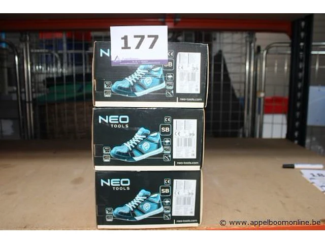 3 paar werkschoenen neo tools, maat 39 - afbeelding 1 van  4