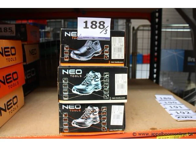 3 paar werkschoenen neo tools, maat 39 - afbeelding 1 van  4