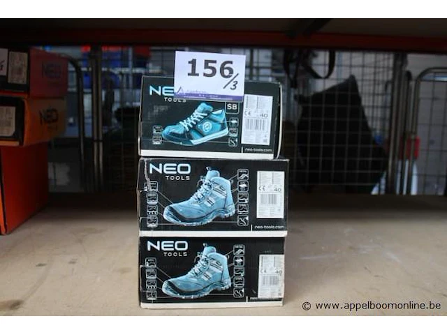 3 paar werkschoenen neo tools, maat 40 - afbeelding 1 van  4