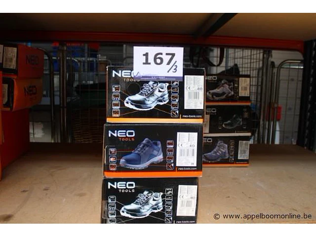 3 paar werkschoenen neo tools, maat 40 - afbeelding 1 van  4