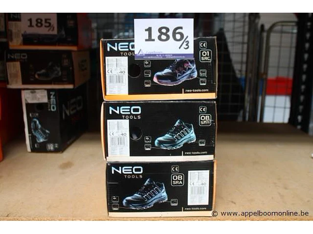 3 paar werkschoenen neo tools, maat 40 - afbeelding 1 van  4