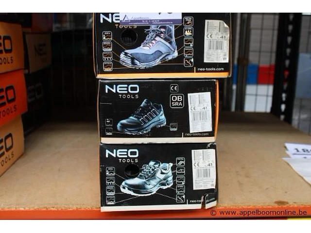 3 paar werkschoenen neo tools, maat 41 - afbeelding 1 van  4