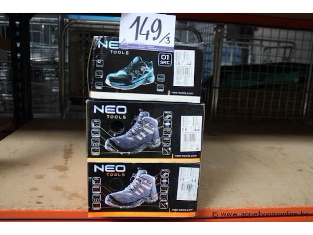 3 paar werkschoenen neo tools, maat 44 - afbeelding 1 van  4