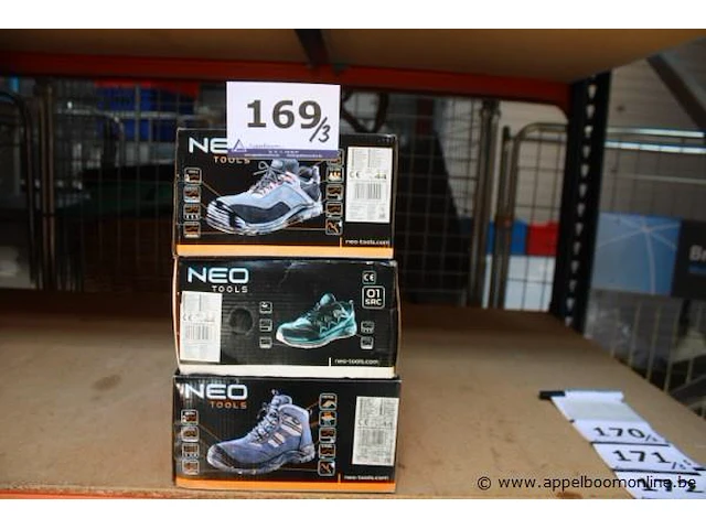 3 paar werkschoenen neo tools, maat 44 - afbeelding 1 van  4