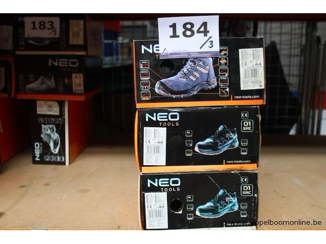 3 paar werkschoenen neo tools, maat 44 - afbeelding 1 van  4