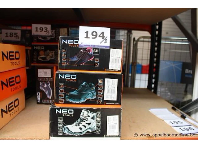 3 paar werkschoenen neo tools, maat 44 - afbeelding 1 van  4