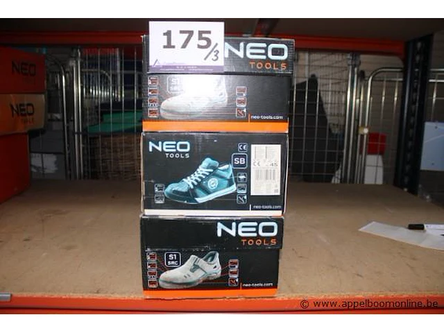 3 paar werkschoenen neo tools, maat 45 - afbeelding 1 van  4