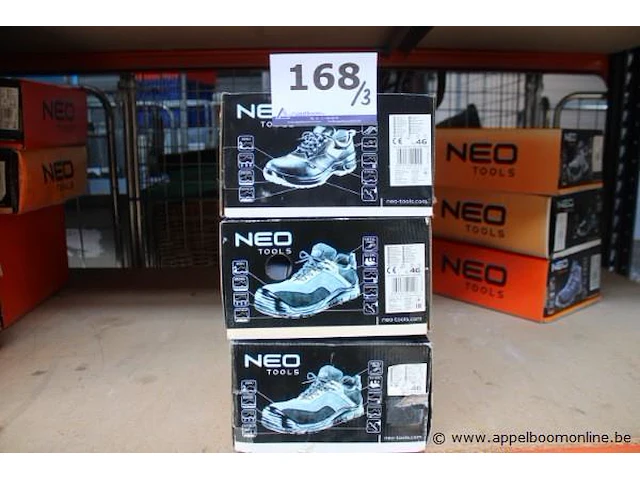 3 paar werkschoenen neo tools, maat 46 - afbeelding 1 van  4