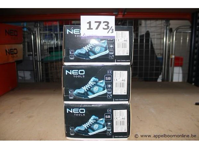 3 paar werkschoenen neo tools, maat 46 - afbeelding 1 van  4