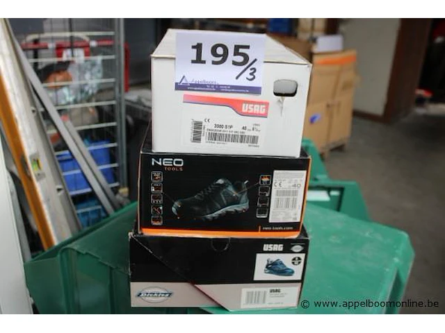 3 paar werkschoenen neo tools & usag, maat 40 - afbeelding 1 van  3
