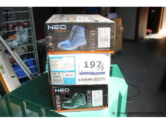 3 paar werkschoenen wo. neo tools, maat 43 - afbeelding 1 van  4