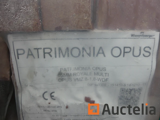 3 pallets met bakstenen wienerberger patrimonia opus - afbeelding 3 van  6