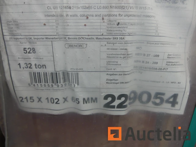 3 pallets met bakstenen wienerberger patrimonia opus - afbeelding 4 van  6