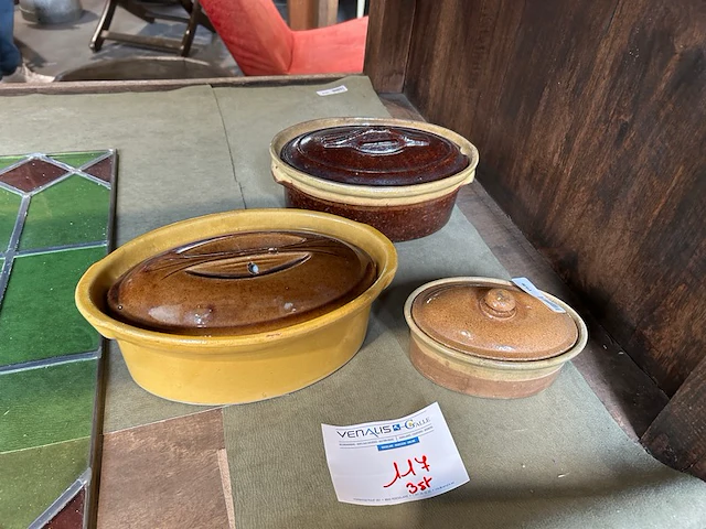 3 pasteischalen - afbeelding 1 van  5