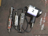 3 pneumatische handgereedschappen plus elektrische dremel