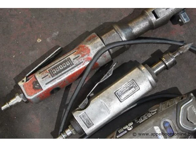 3 pneumatische handgereedschappen plus elektrische dremel - afbeelding 2 van  3