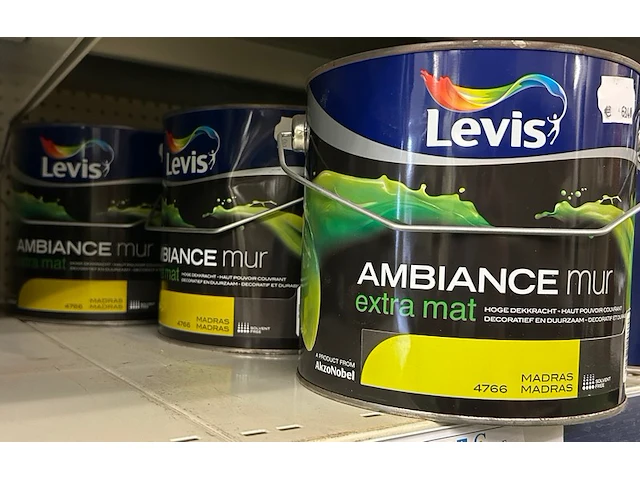 3 potten verf levis - afbeelding 1 van  3