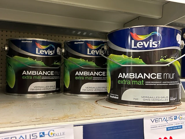 3 potten verf levis - afbeelding 1 van  3