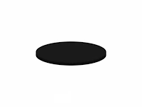 3 pro buffettafels rond - ø 122 cm - met zwarte stretch top - afbeelding 3 van  6