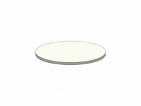 3 pro buffettafels rond - ø 183 cm - met ecru stretch top - afbeelding 3 van  6