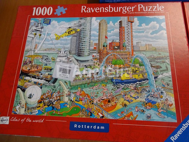 3 puzzels (2 van de 1000 stukjes, 1 van de 500 stukjes) - afbeelding 4 van  4