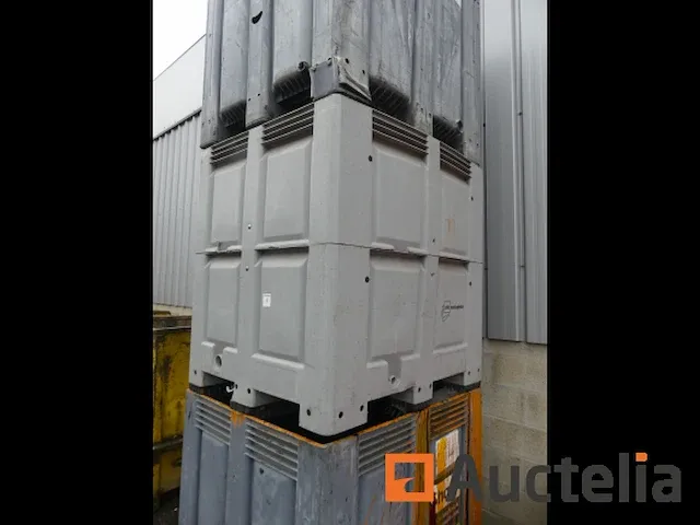 3 pvc afval bakken stapelbare - afbeelding 1 van  6