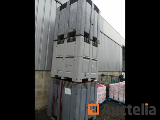 3 pvc afval bakken stapelbare - afbeelding 3 van  6