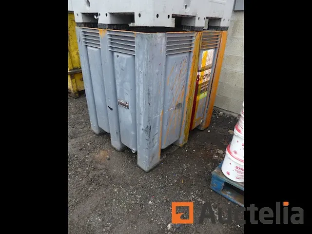3 pvc afval bakken stapelbare - afbeelding 4 van  6