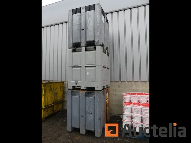 3 pvc afval bakken stapelbare - afbeelding 5 van  6