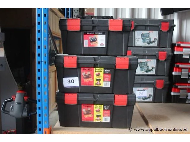 3 pvc gereedschapskoffers big jim - afbeelding 1 van  3