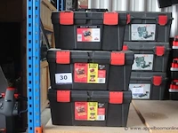 3 pvc gereedschapskoffers big jim - afbeelding 1 van  3