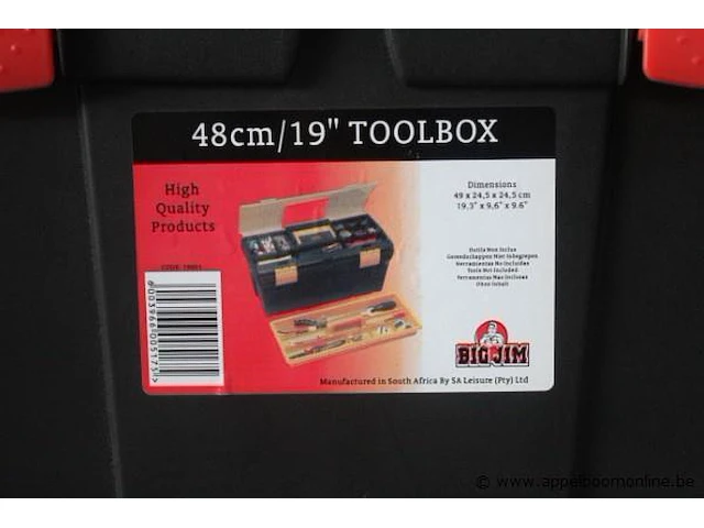 3 pvc gereedschapskoffers big jim - afbeelding 2 van  3