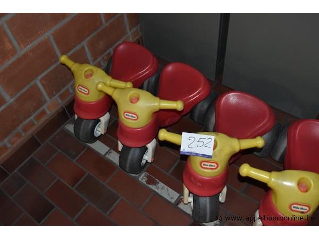 3 pvc loopfietsjes - afbeelding 1 van  1