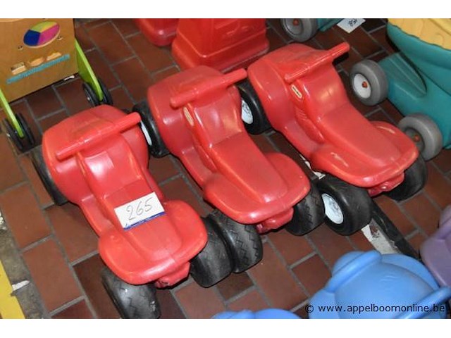 3 pvc loopwagentjes - afbeelding 1 van  1