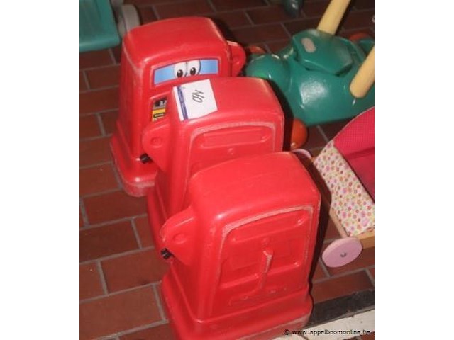 3 pvc speelgoed benzinepompen - afbeelding 1 van  1