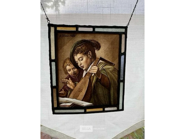 3 raampjes uit loodglas - afbeelding 3 van  4