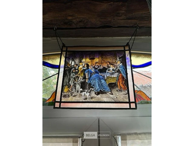 3 raampjes uit loodglas - afbeelding 4 van  4