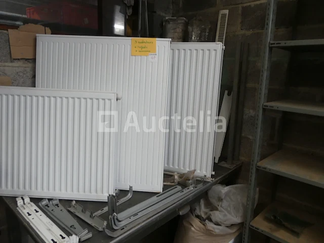 3 radiatoren + beugels & accessoires - afbeelding 3 van  7