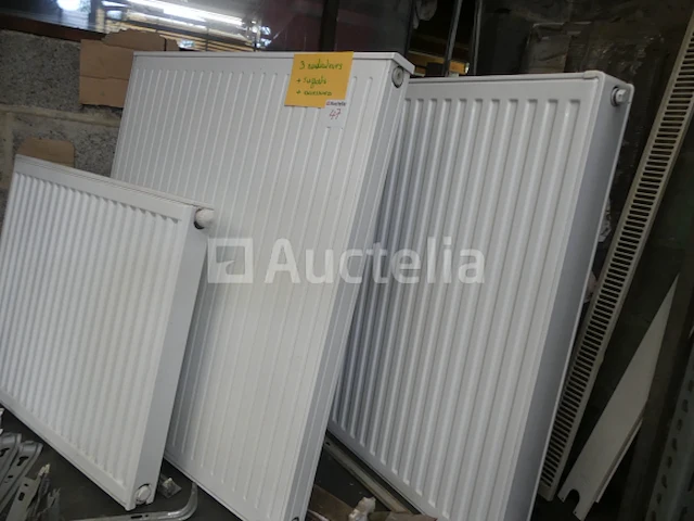 3 radiatoren + beugels & accessoires - afbeelding 4 van  7