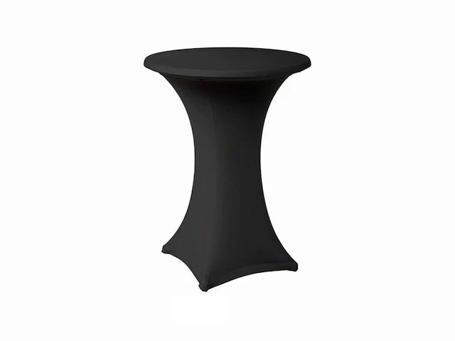 3 receptietafels 110 cm + antraciet stretch hoes - afbeelding 1 van  5